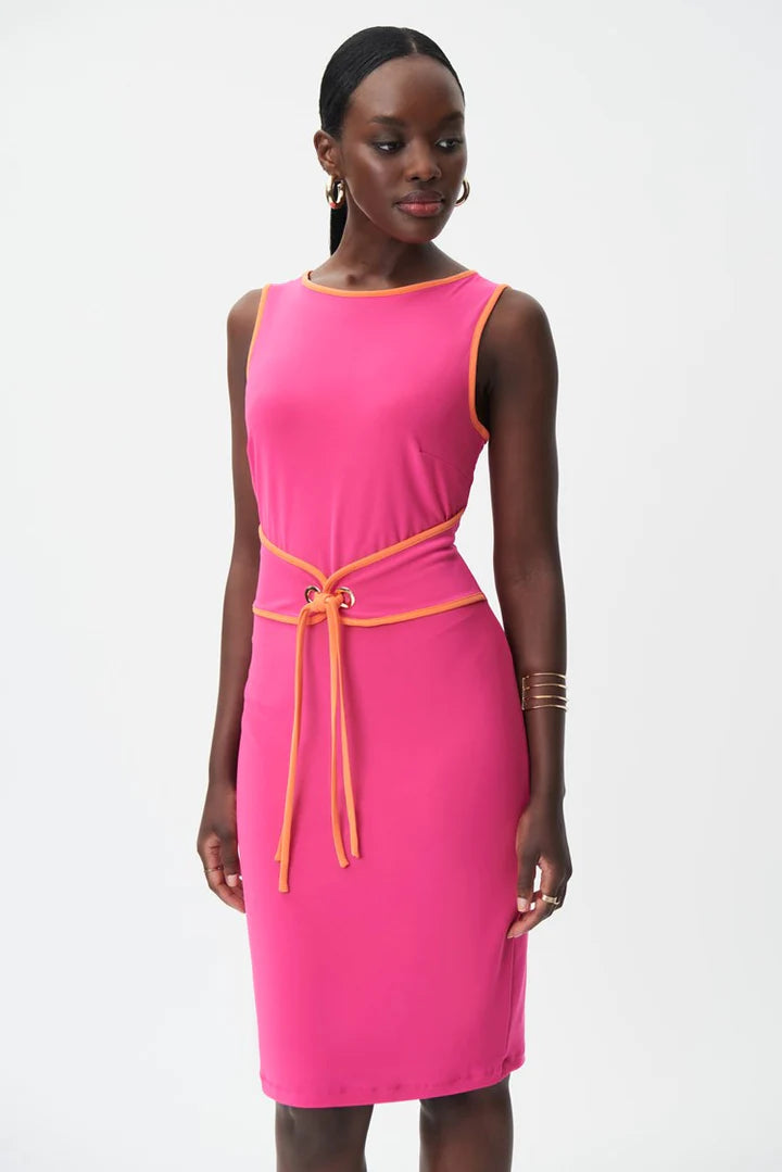 Joseph Ribkoff Silky Knit Dress With Obi Belt