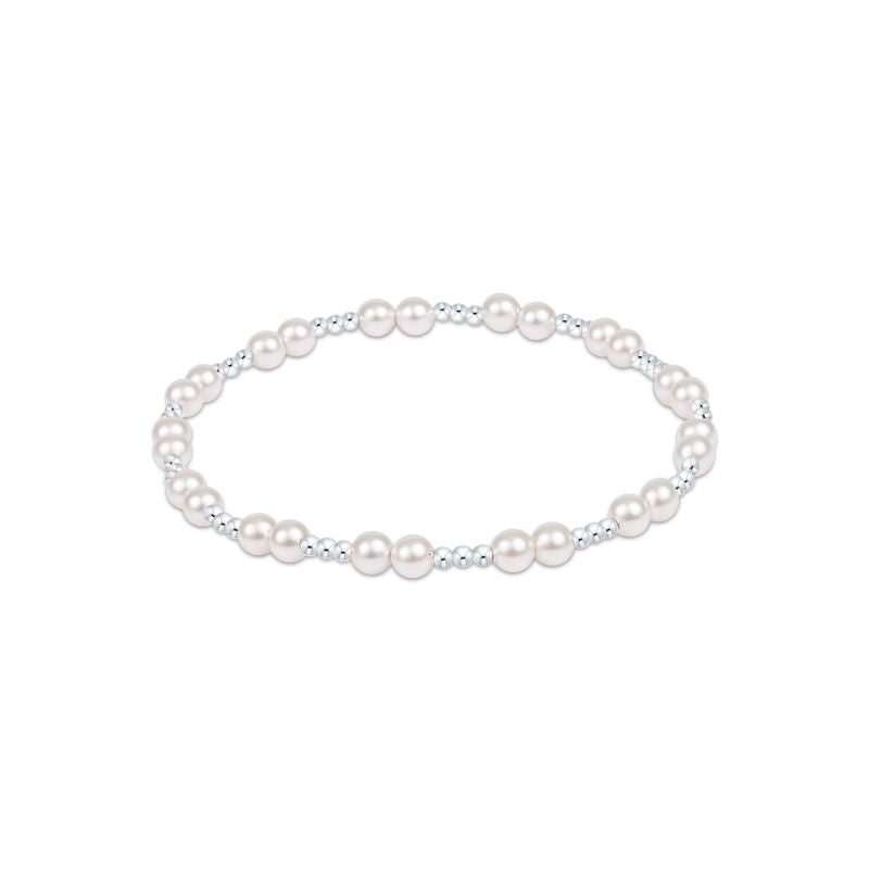 Pearl bracelet on a white background