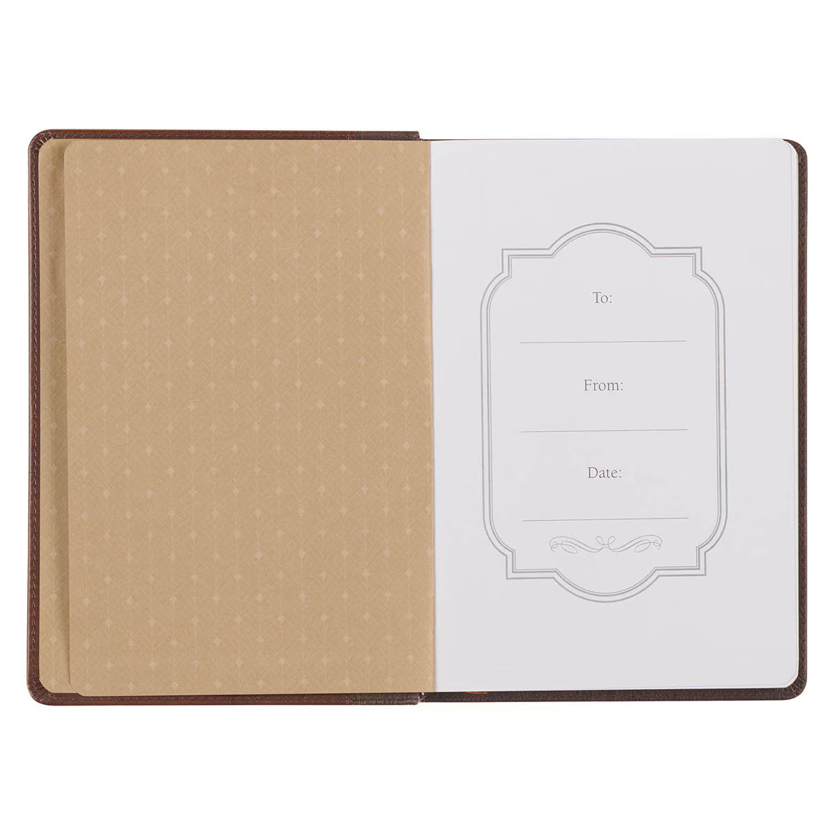 Amazing Grace Brown Crown of Thorns Classic Faux Leather Journal - Isaiah 53:3