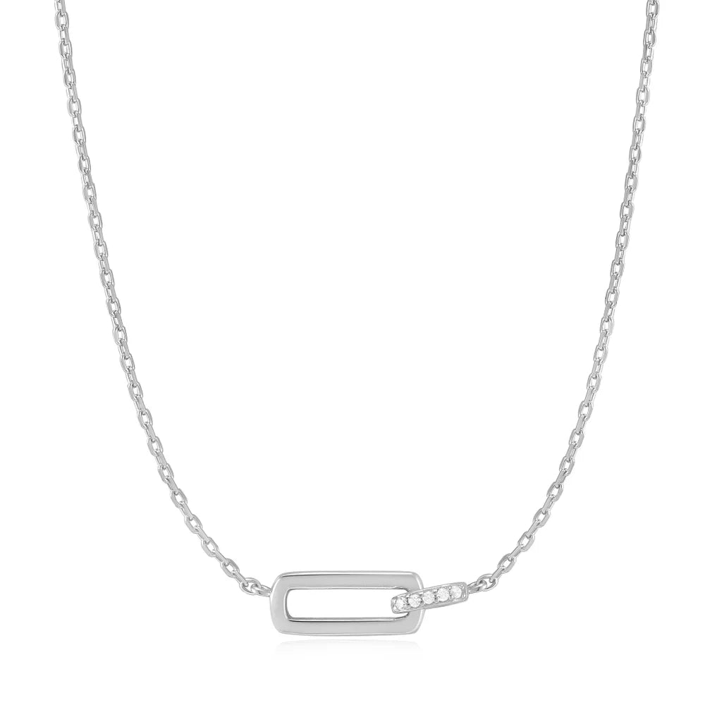 Ania Haie Glam Interlock Necklace - Silver - Juli's Wearable Art