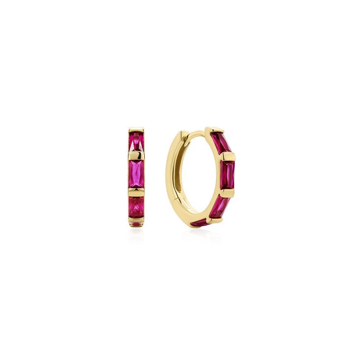 Ania Haie Gold Rosé Holiday Huggie Hoop Earrings - Juli's Wearable Art