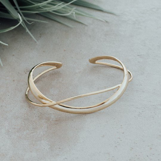 Aurelia Cuff Bracelet - Gold - Juli's Wearable Art