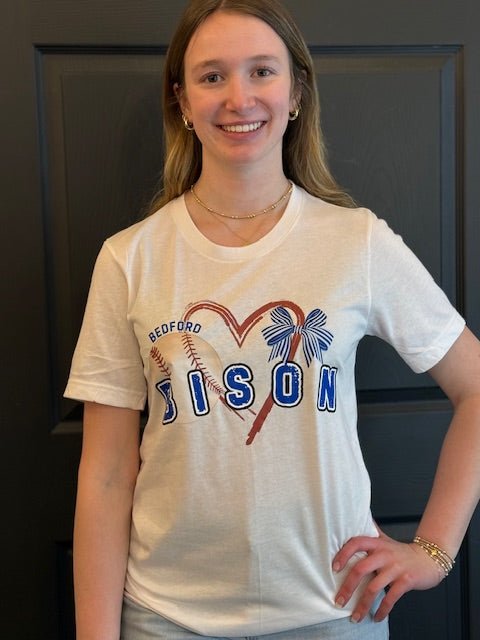Bedford Bison "For the Love of Baseball" Tee - Juli's Wearable Art