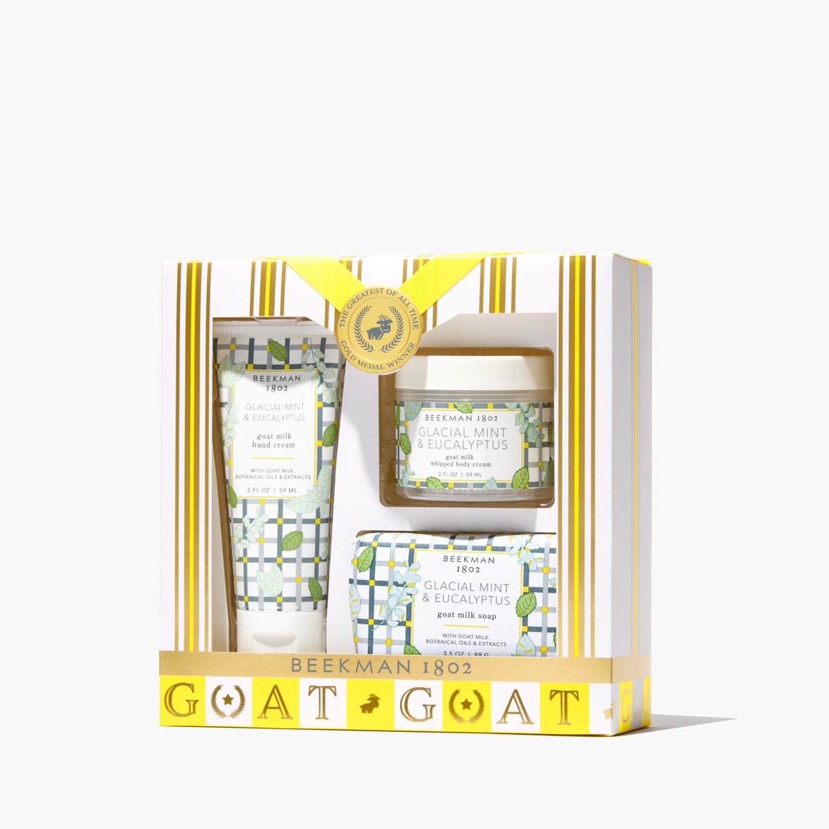 Beekman 1802 Glacial Mint & Eucalyptus Goat Milk Holiday Spa Set - Juli's Wearable Art