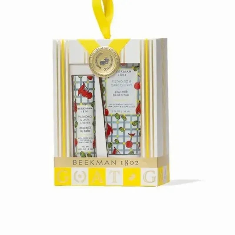 Beekman 1802 Pistachio & Dark Cherry Hand & Lip Gift Set - Juli's Wearable Art