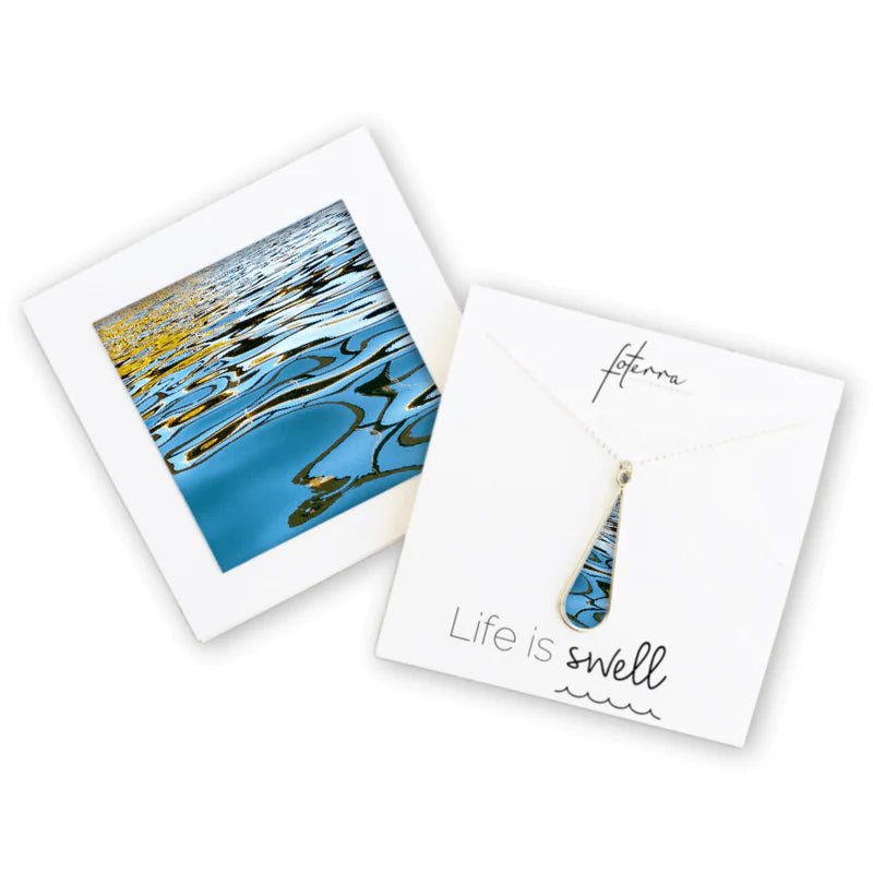 Blue Ripples Necklace - Juli's Wearable Art