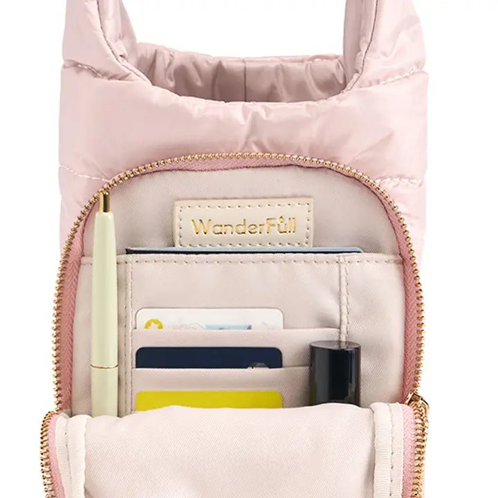 Blush Hydrobag® with Blush and Ivory Striped Strap - Juli's Wearable Art
