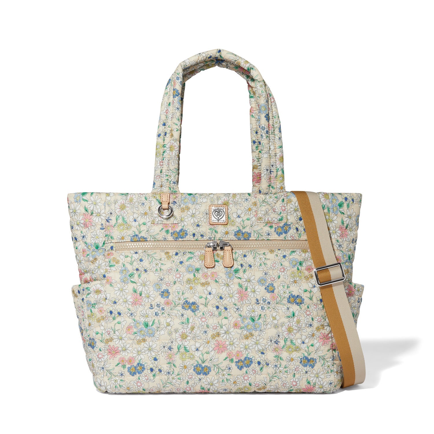 Brighton Amara Large Tote | Heart Beat Collection | Cottage Bloom - Juli's Wearable Art