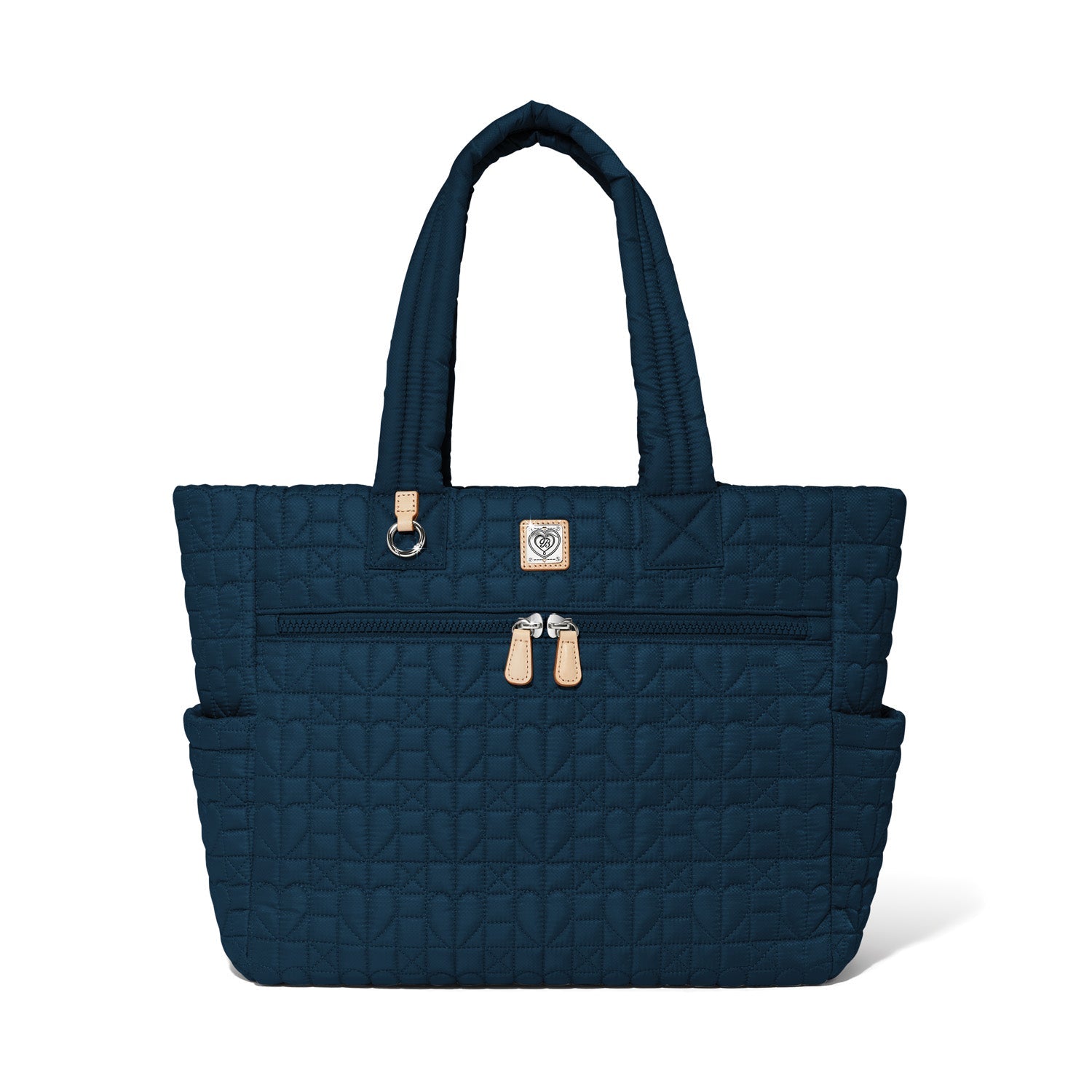 Brighton Amara Large Tote | Heart Beat Collection | Navy Blue - Juli's Wearable Art