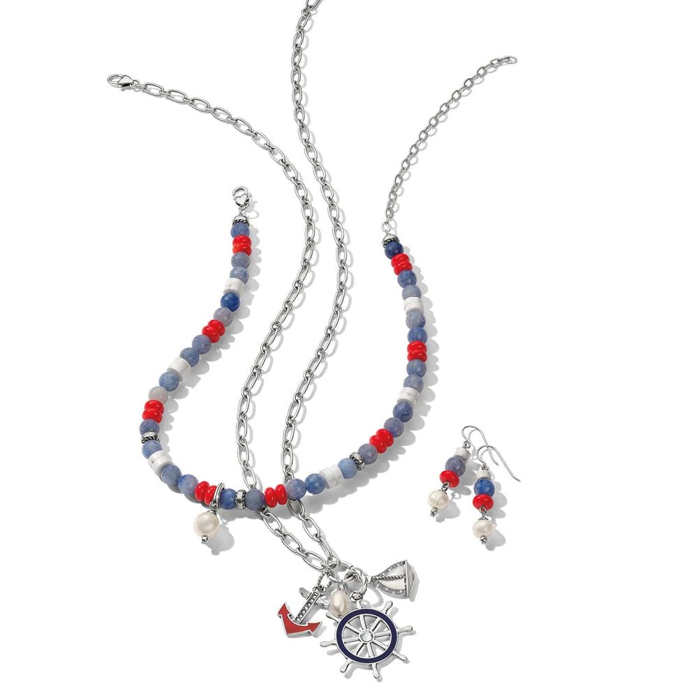 Brighton Americana Beach Pearl Charm Necklace - Juli's Wearable Art