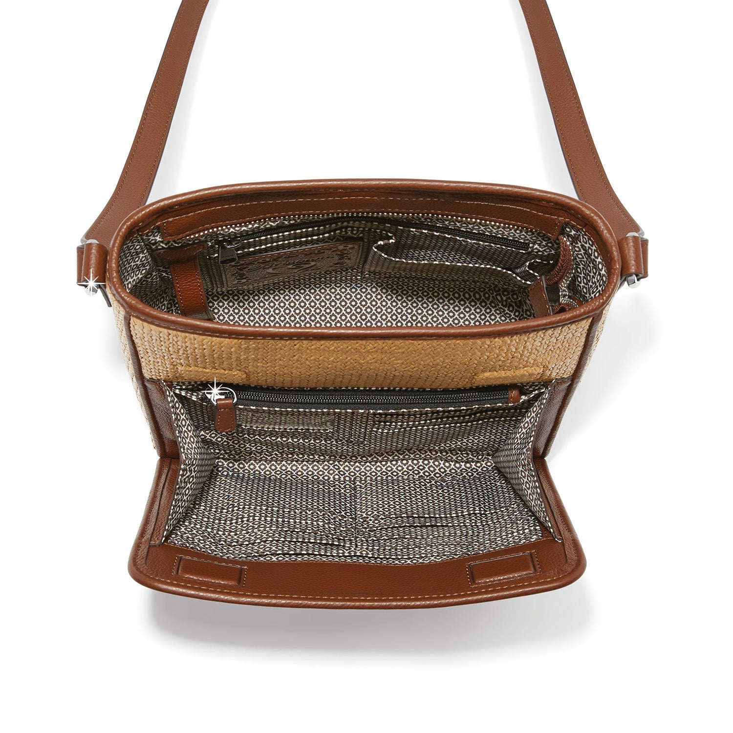 Brighton Astrid Straw Organizer Bag in Bourbon - Juli's Wearable Art