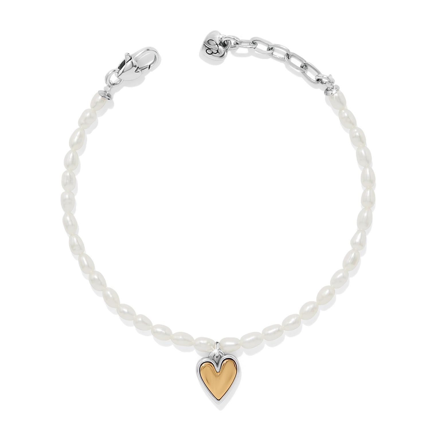 Brighton Cascade Embrace Pearl Heart Bracelet - Juli's Wearable Art