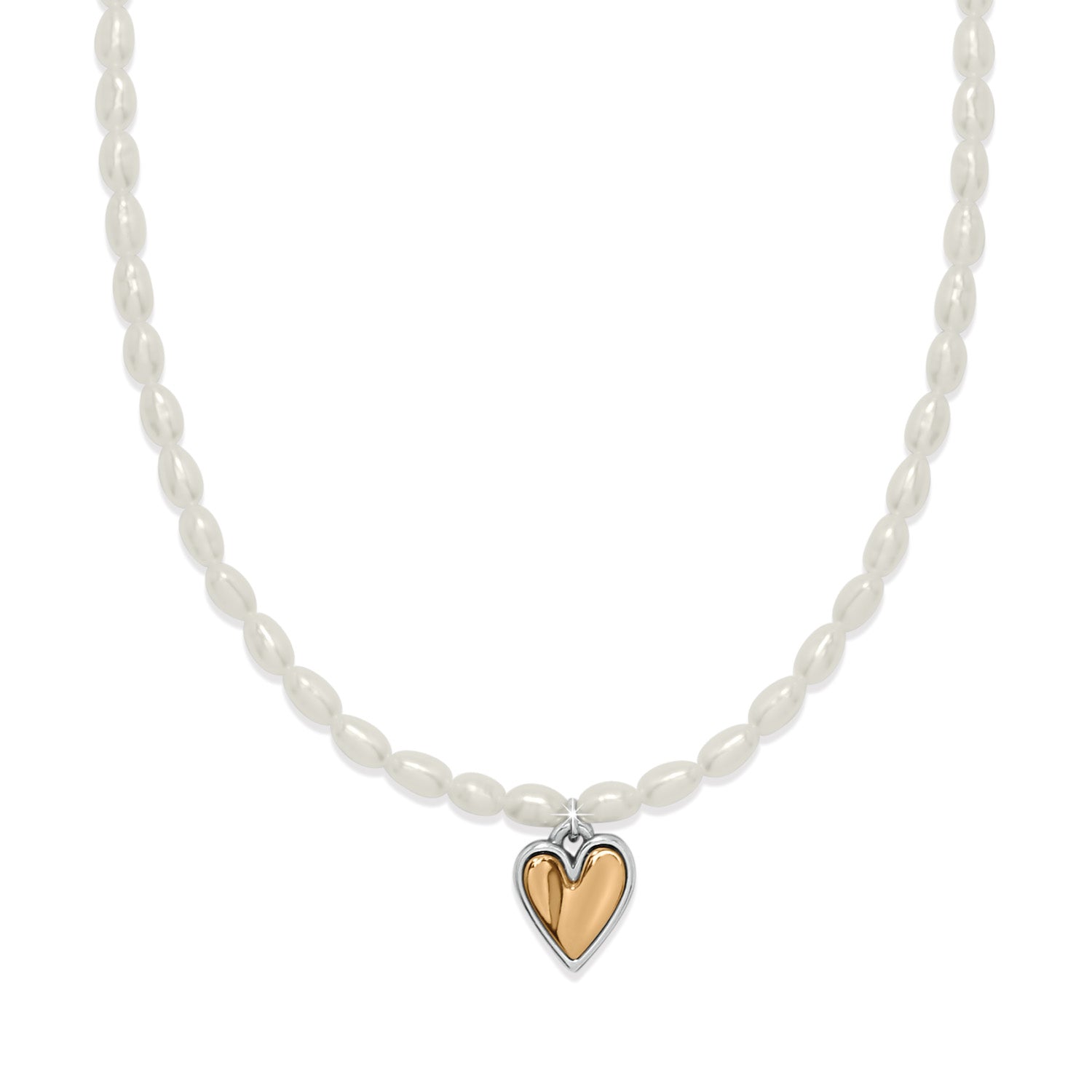 Brighton Cascade Embrace Pearl Heart Necklace - Juli's Wearable Art
