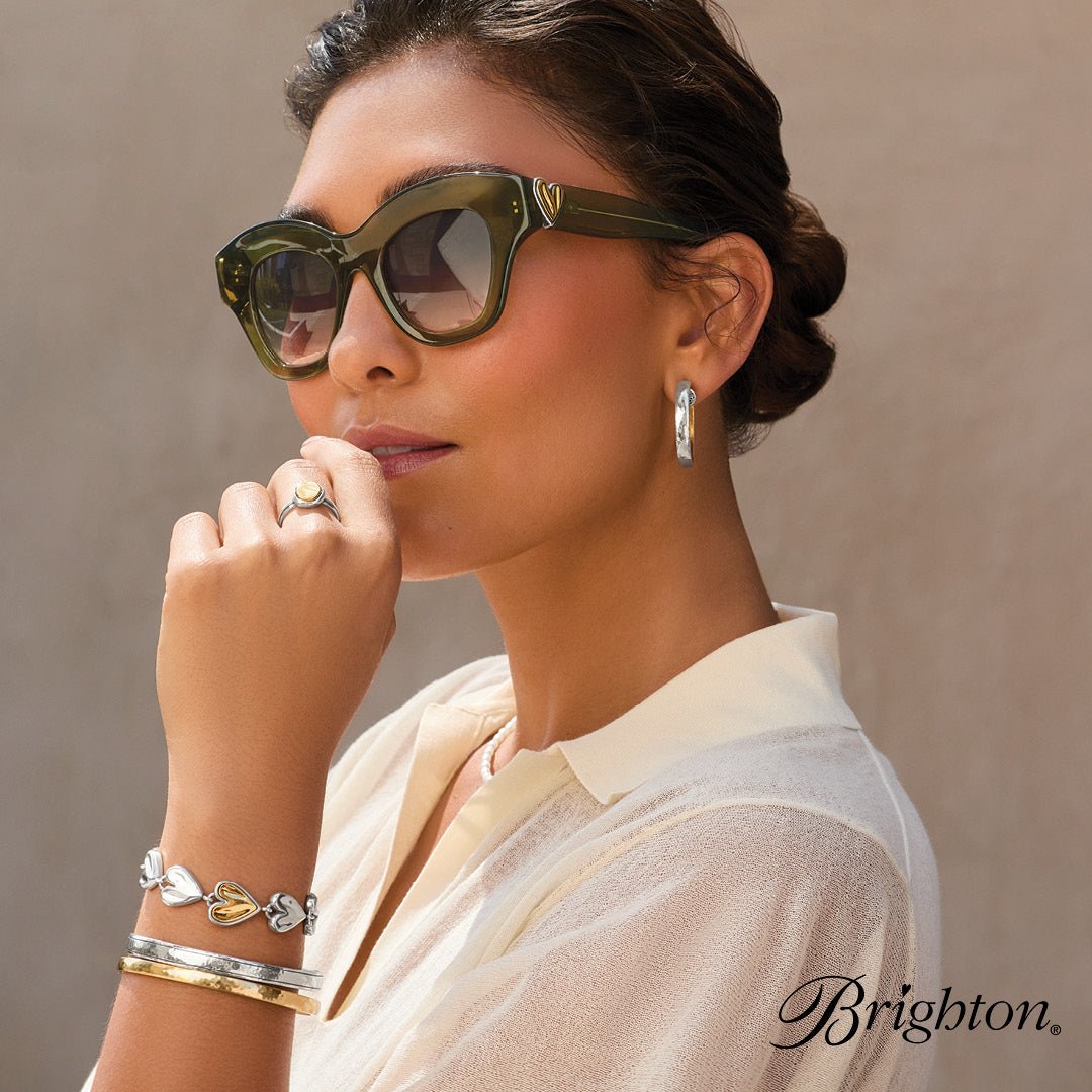 Brighton Cascade Heart Sunglasses | Sage Green - Juli's Wearable Art