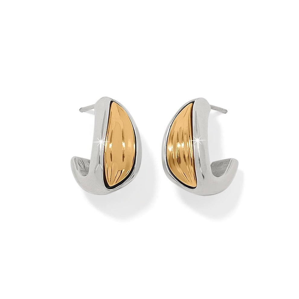 Brighton Cascade Two Tone Hoop Earrings – Silver - Gold - Juli's Wearable Art
