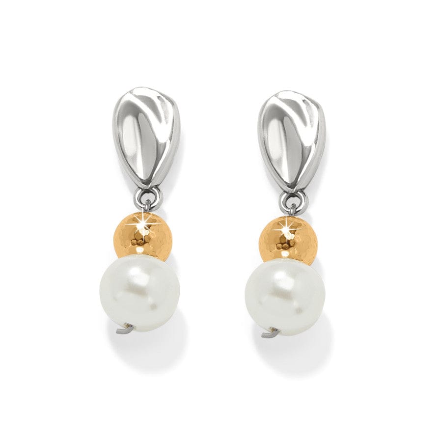 Brighton Cascade Unity Pearl Post Drop Earrings – Silver - Pearl - Juli's Wearable Art