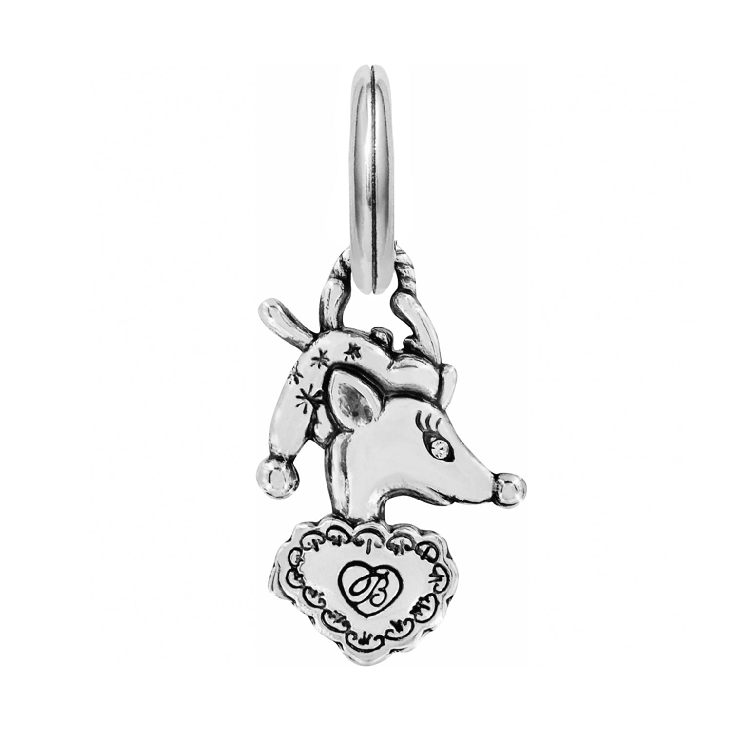 Brighton Christmas Deer Charm - Juli's Wearable Art