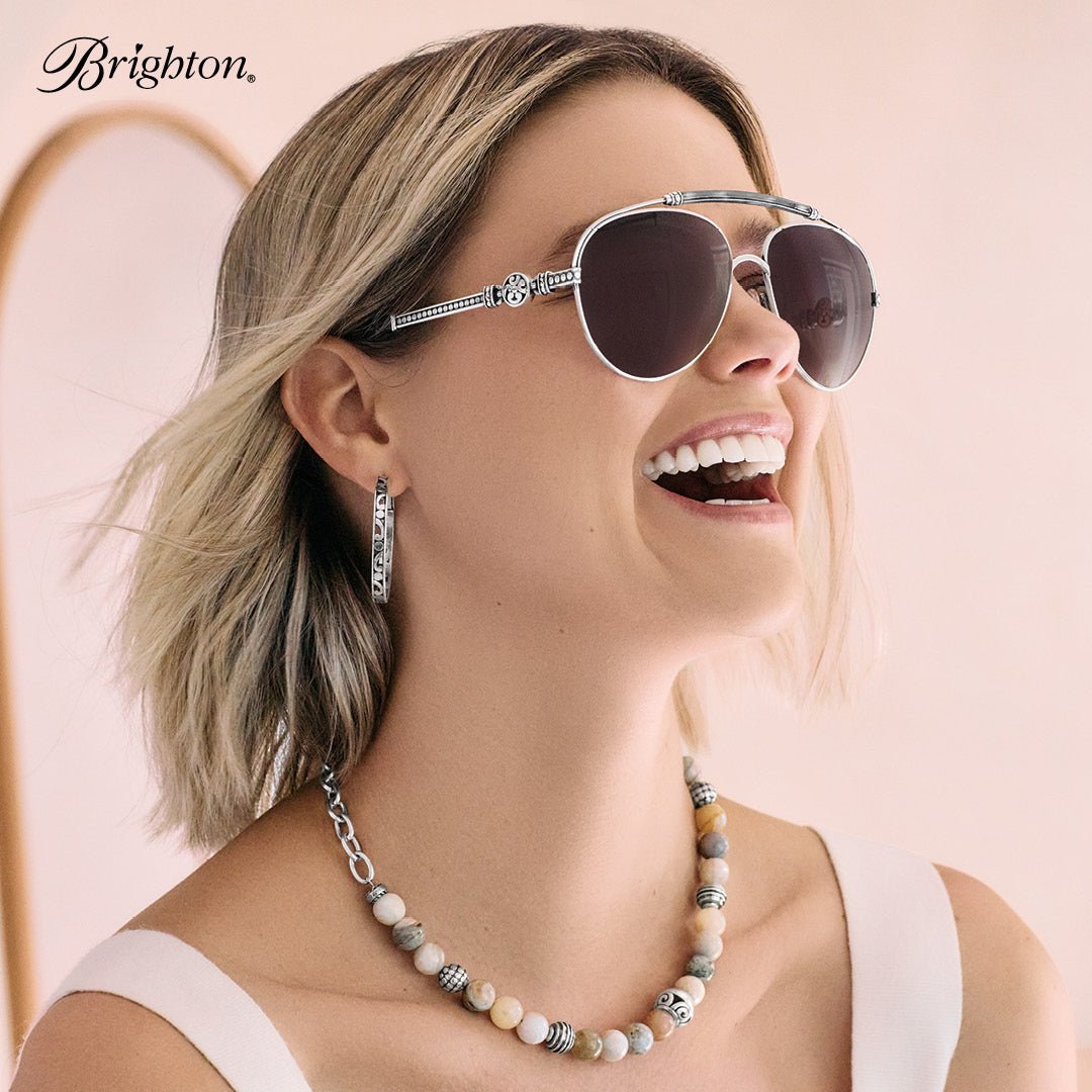 Brighton Contempo Medallion Aviator Sunglasses - Juli's Wearable Art