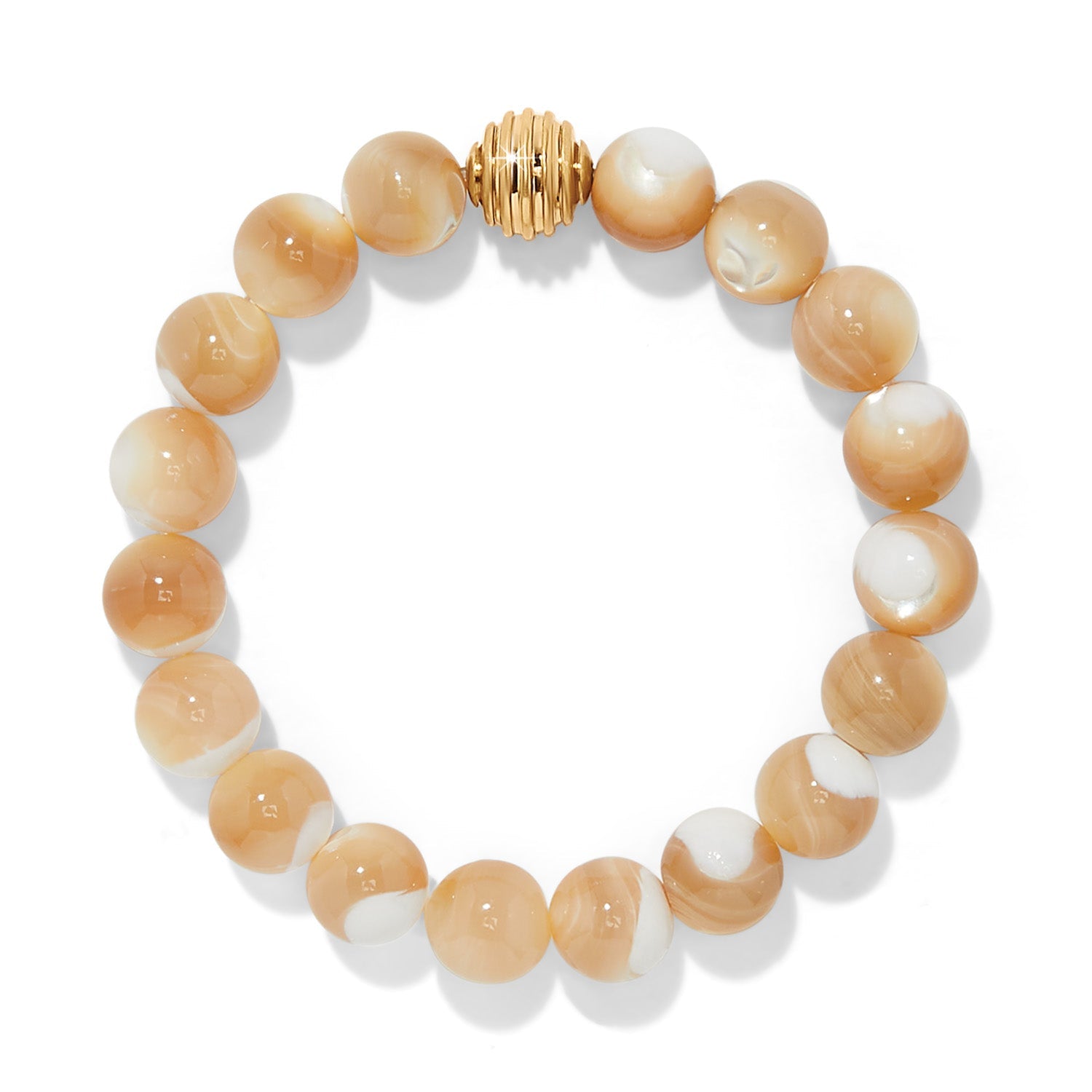 Brighton Contempo Nuevo Rosado Mother Of Pearl Stretch Bracelet - Juli's Wearable Art