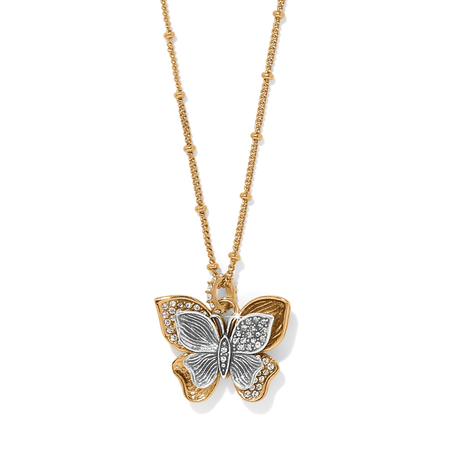 Brighton Everbloom Flutter Pave Necklace - Juli's Wearable Art