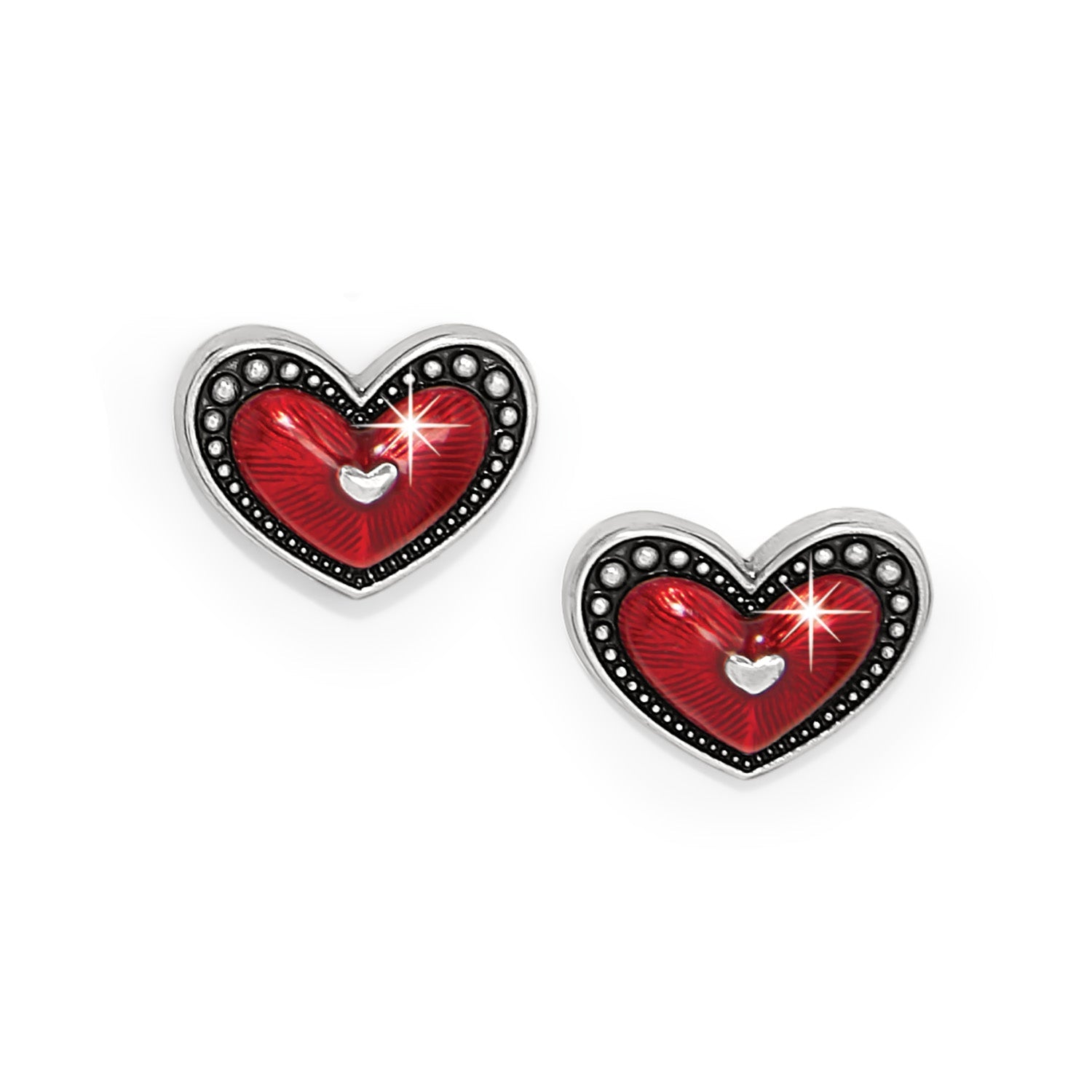 Brighton Fashionista Heart Post Earrings - Juli's Wearable Art
