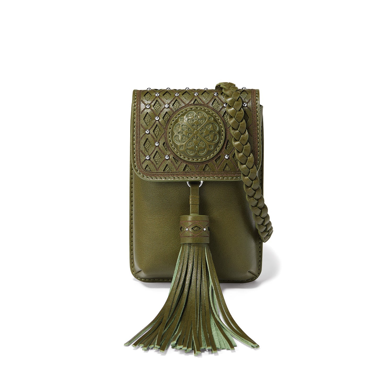 Brighton Ferrara La Belleza Phone Organizer in Verde Green - Juli's Wearable Art