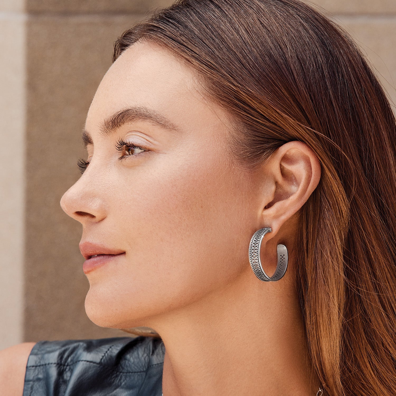 Brighton Ferrara Siena Large Hoop Earrings - Juli's Wearable Art