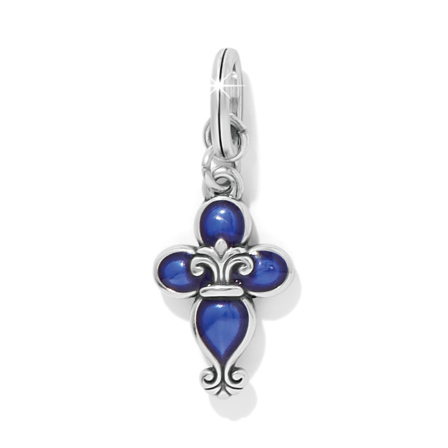 Brighton Fleur Di Lis Charm - Blue - Juli's Wearable Art