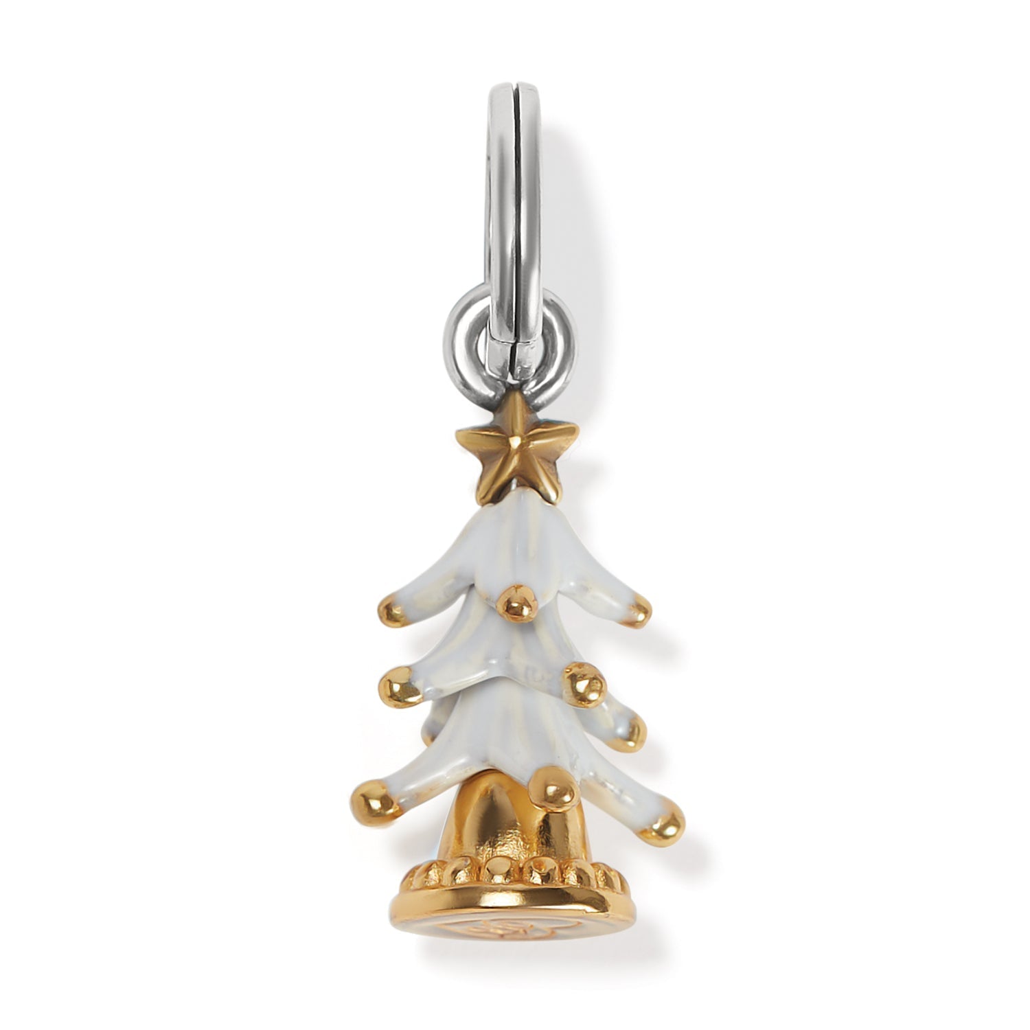 Brighton Flocked Christmas Tree Charm - Juli's Wearable Art