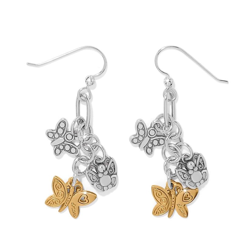 Brighton Forever Butterfly Charms French Wire Earrings - Juli's Wearable Art