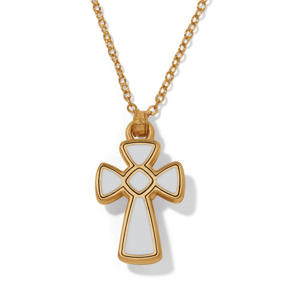 Brighton Gold Majestic Royal Cross Reversible Necklace - Juli's Wearable Art