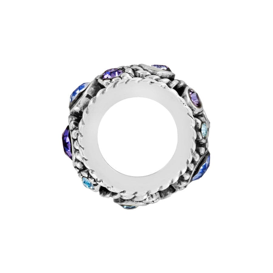 Brighton Halo Crystal Spacer Bead | Purple Tanzanite & Blue - Juli's Wearable Art