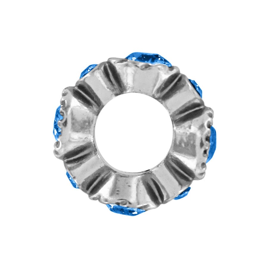 Brighton Halo Stargazer Crystal Spacer Bead | Sapphire Blue - Juli's Wearable Art