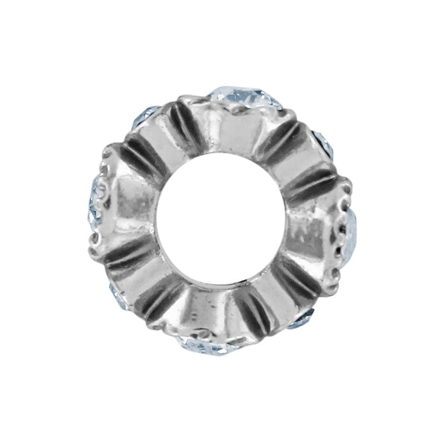 Brighton Halo Stargazer Crystal Spacer Bead | Silver - Juli's Wearable Art