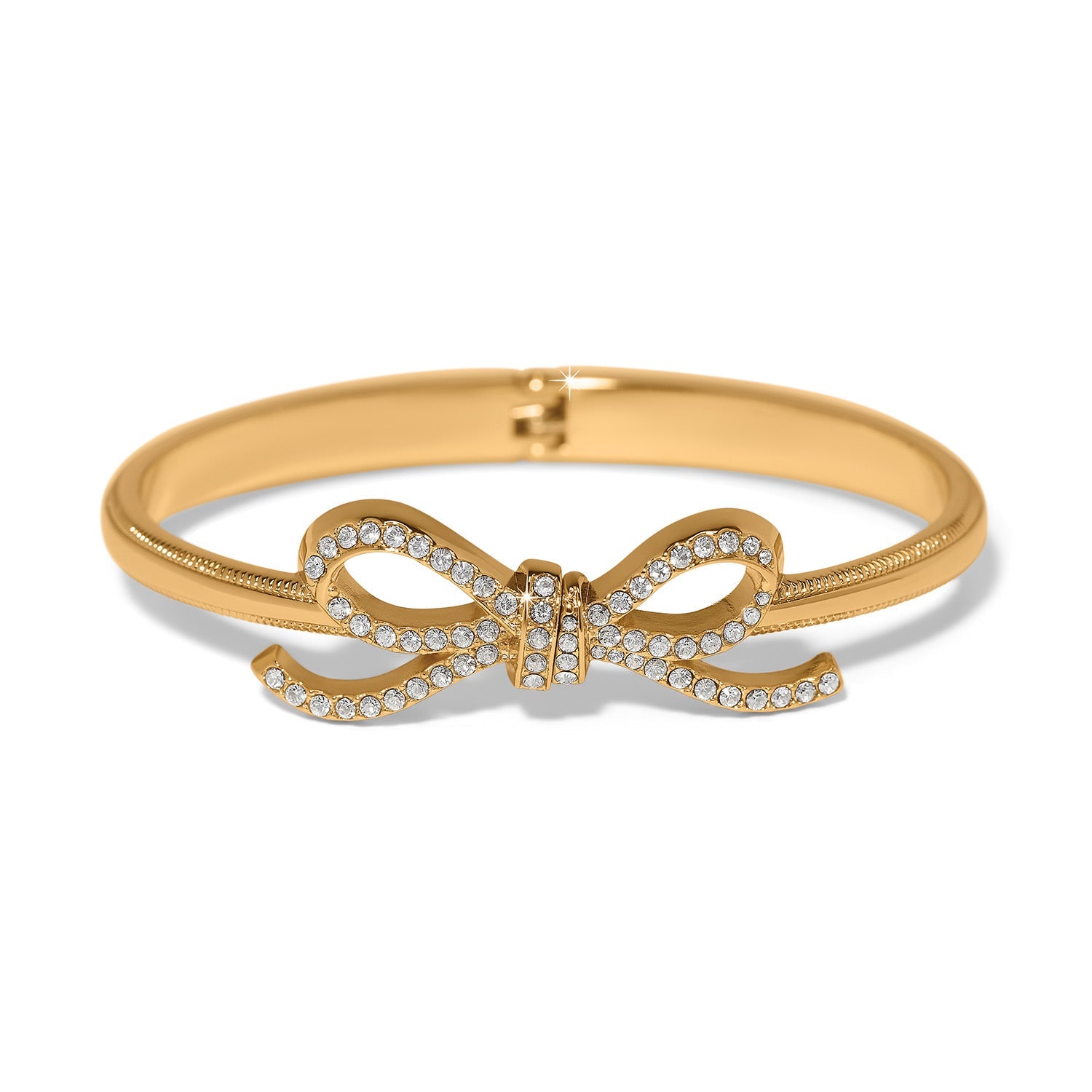 Brighton Illumina Bow Hinged Bangle | Gold - Juli's Wearable Art