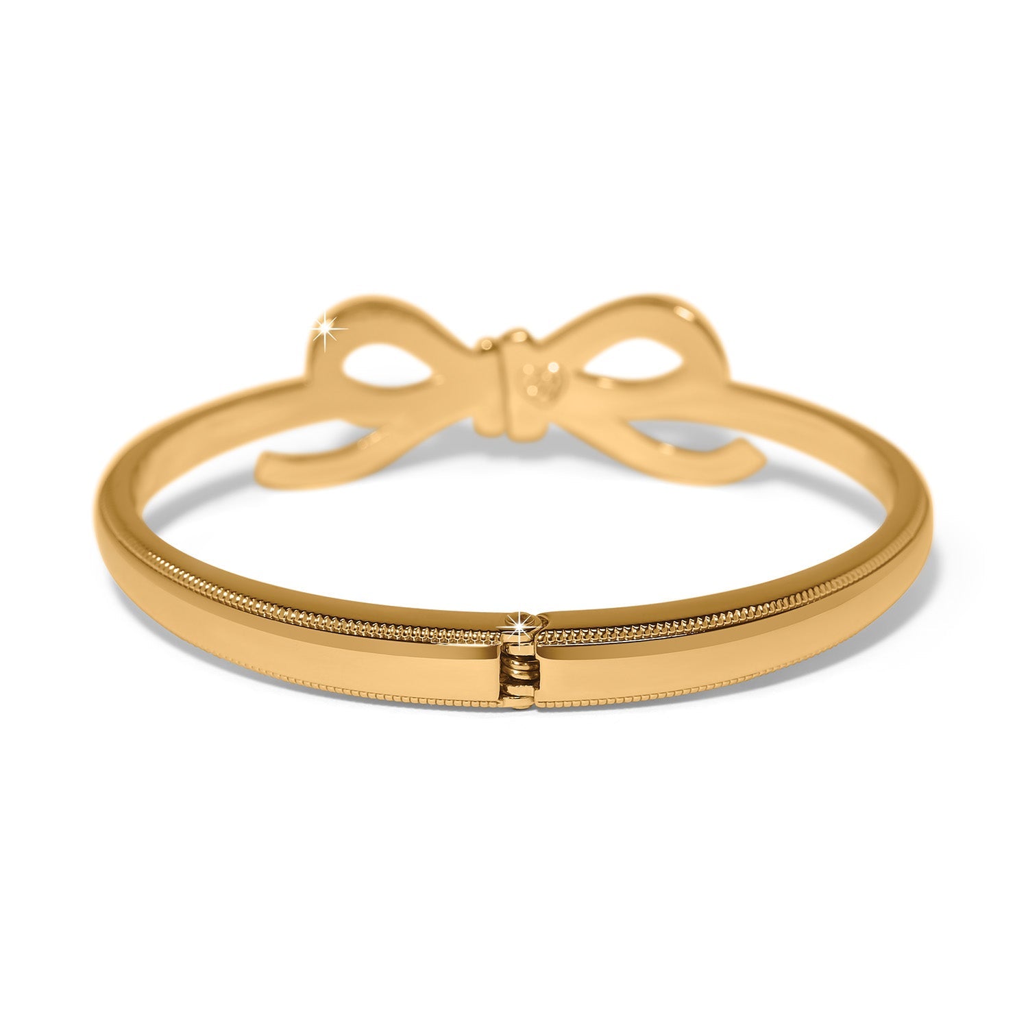 Brighton Illumina Bow Hinged Bangle | Gold - Juli's Wearable Art
