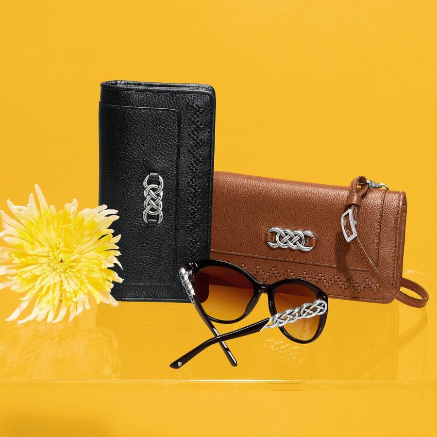 Brighton Interlok Rockmore Wallet – Bourbon Leather with Detachable Strap - Juli's Wearable Art