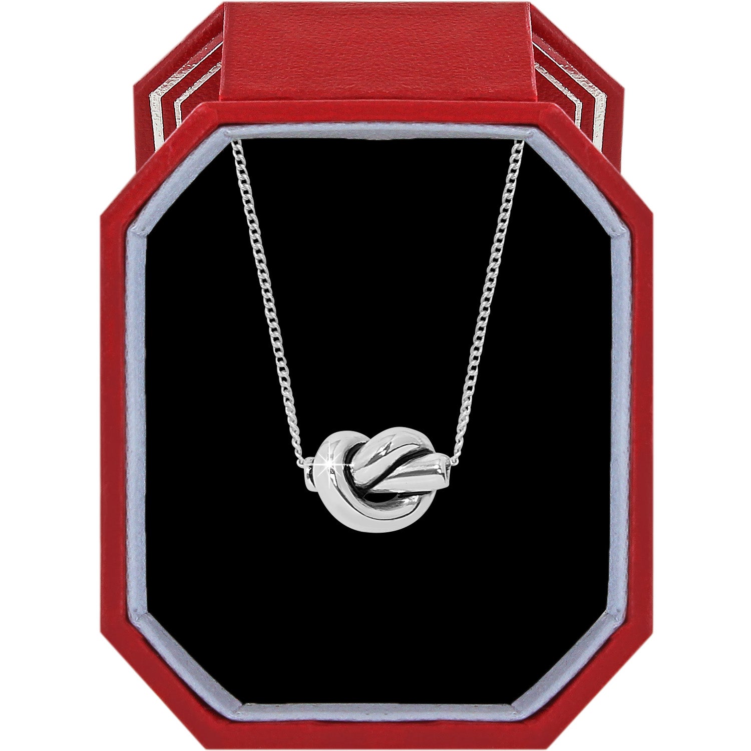 Brighton Interlok Single Knot Mini Necklace Gift Box – Silver - Juli's Wearable Art