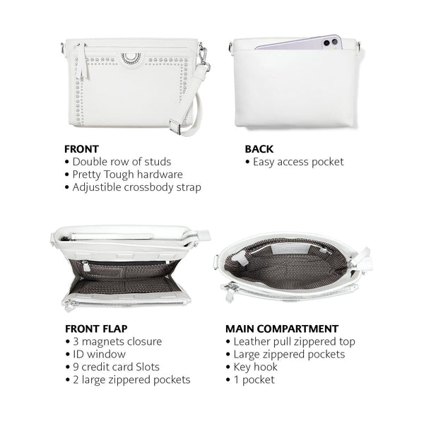 Brighton Jordyn Cross Body Organizer – White - Juli's Wearable Art