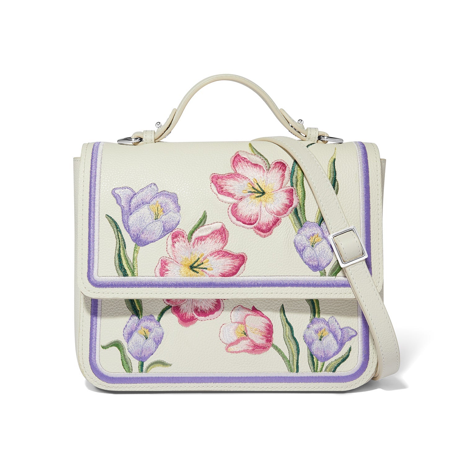 Brighton La Tulipe Petal Bag | La Tulipe Violetta Flap Bag - Juli's Wearable Art