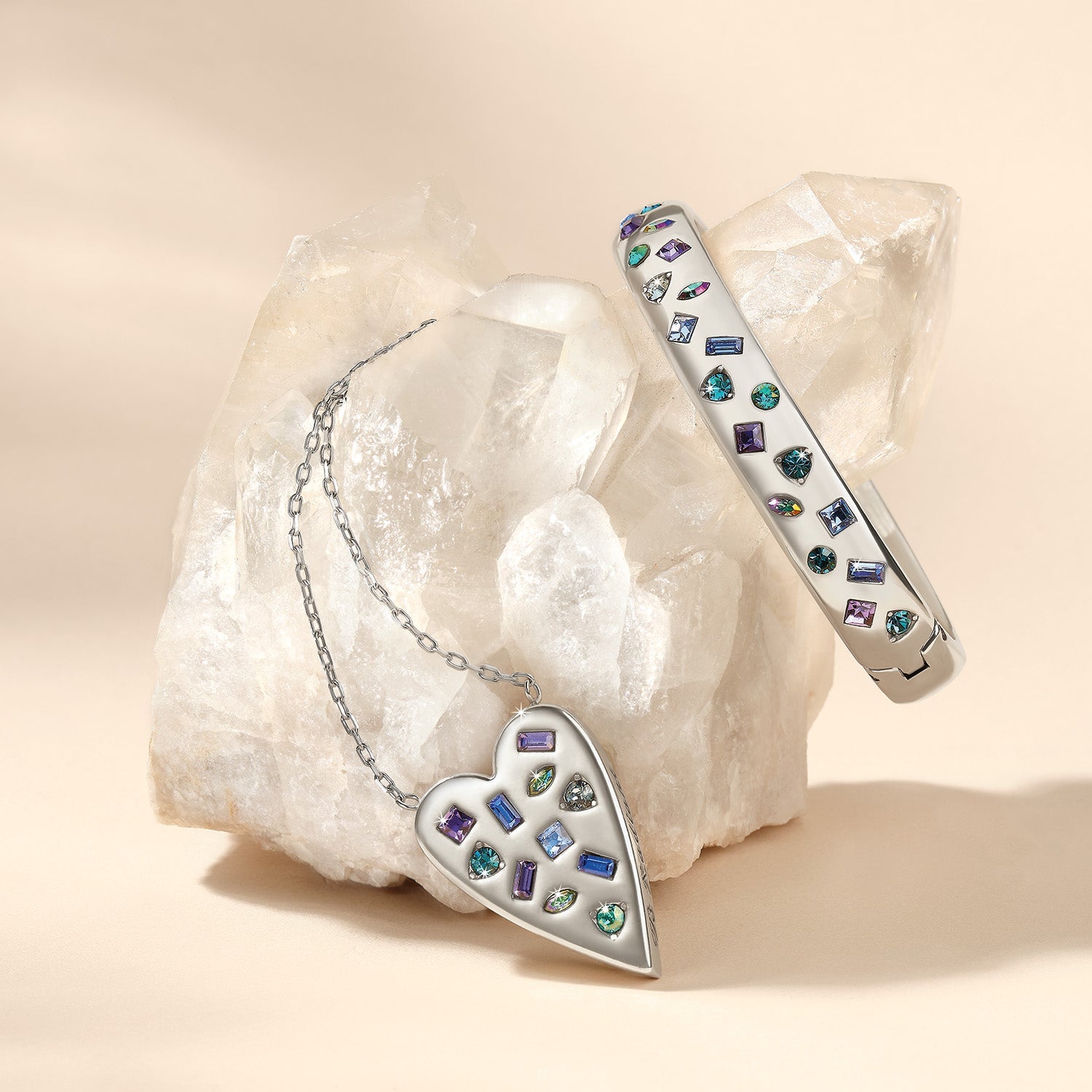 Brighton Love Messages “B Radiant” Hinged Bangle - Juli's Wearable Art