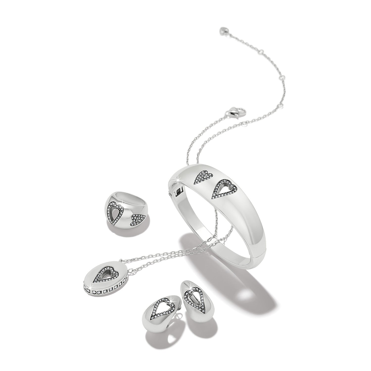 Brighton Love Messages B Simple Hoop Earrings - Juli's Wearable Art