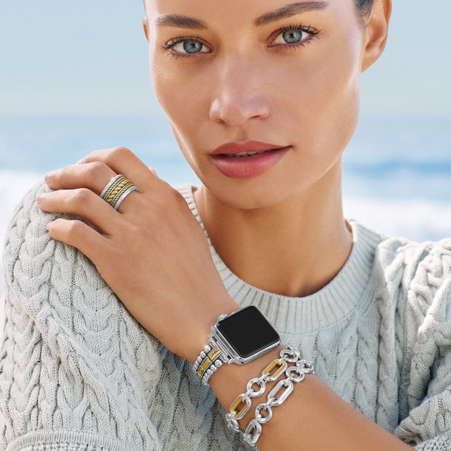 Brighton Medici Two Tone Link Bracelet - Juli's Wearable Art