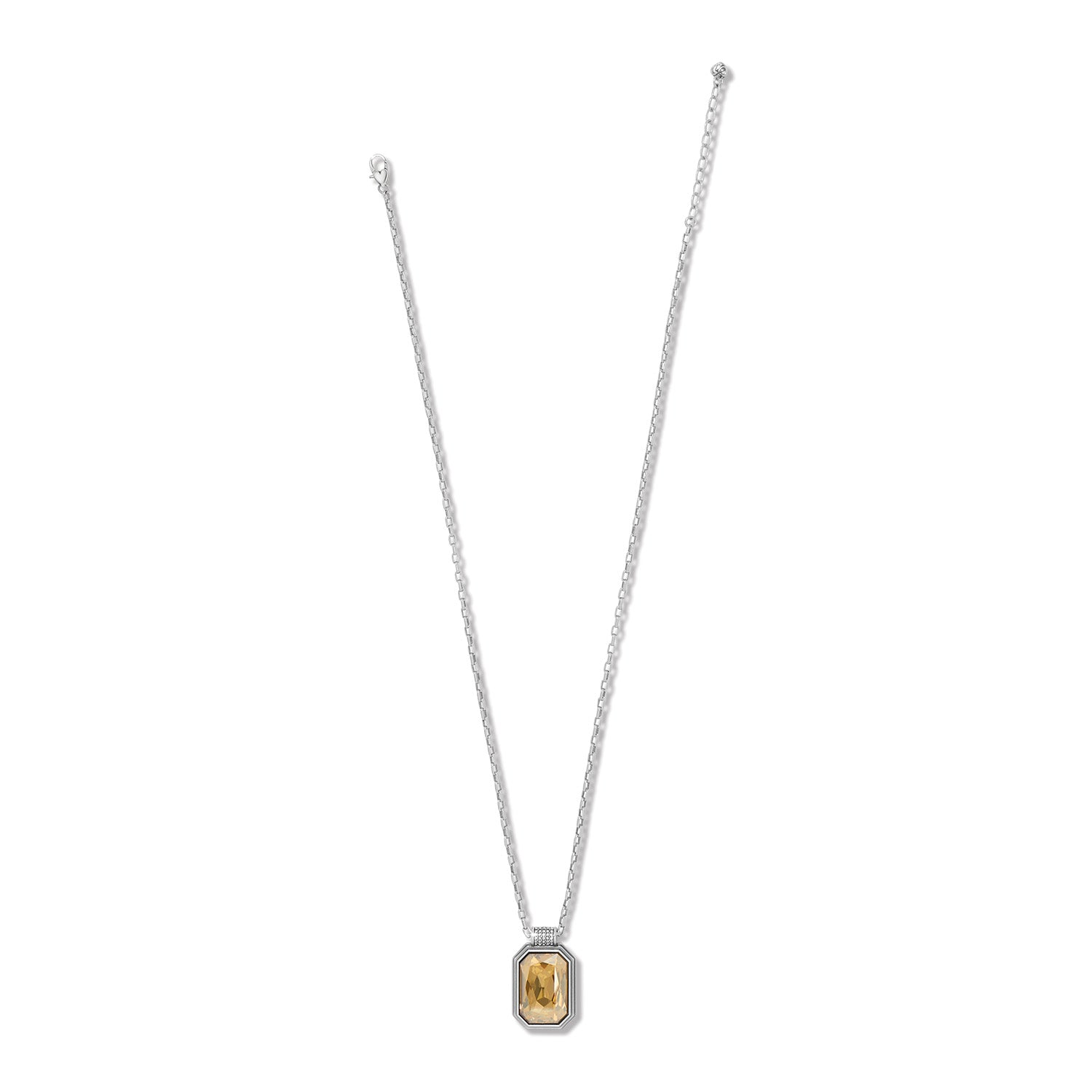 Brighton Meridian Aurora 67 Crystal Pendant Necklace - Silver Golden Shade - Juli's Wearable Art