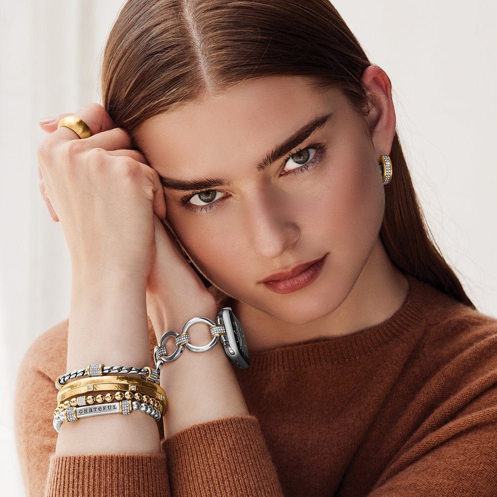 Brighton Meridian Bracelet – Silver & Gold - Juli's Wearable Art