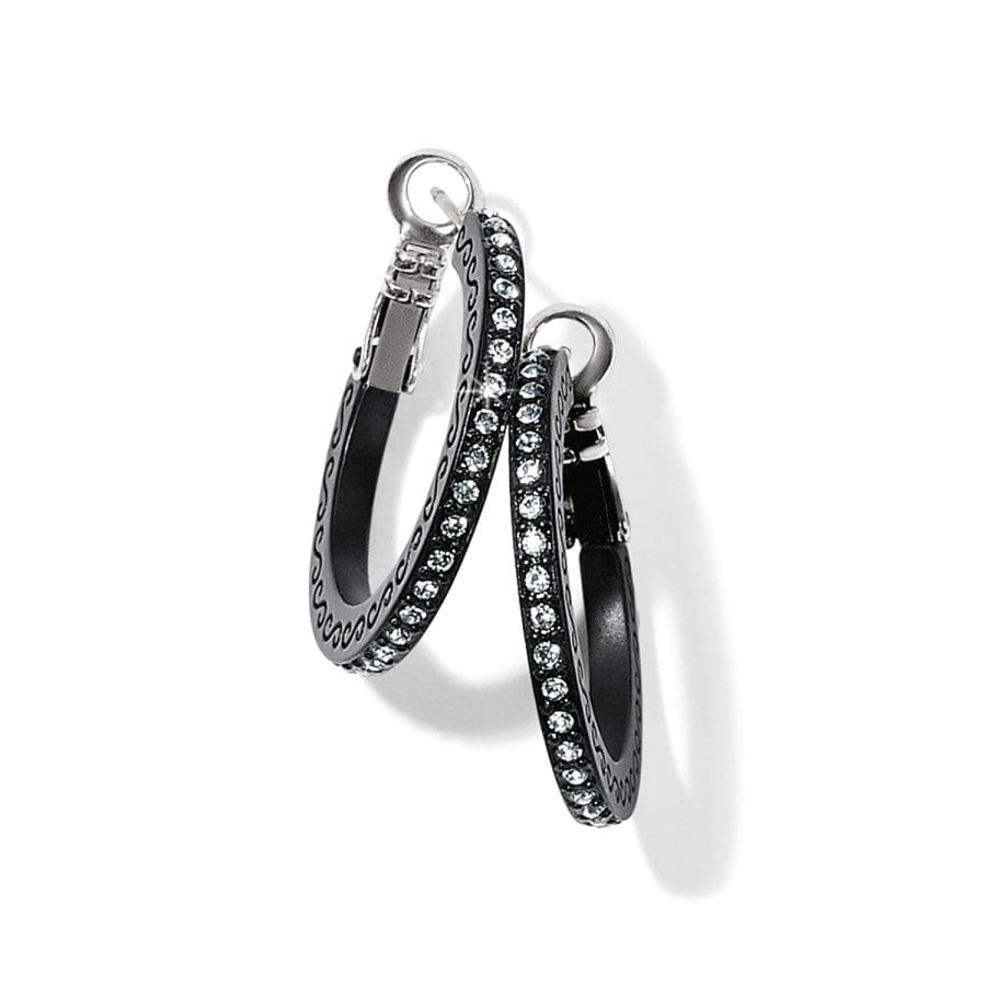 Brighton Meridian Eclipse Small Hoop Earrings – Black - Juli's Wearable Art