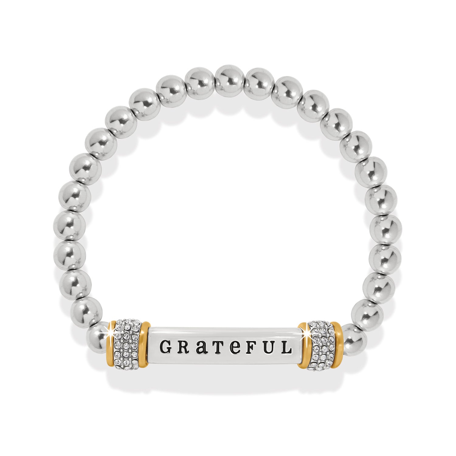 Brighton Meridian Grateful Two Tone Stretch Bracelet - Juli's Wearable Art