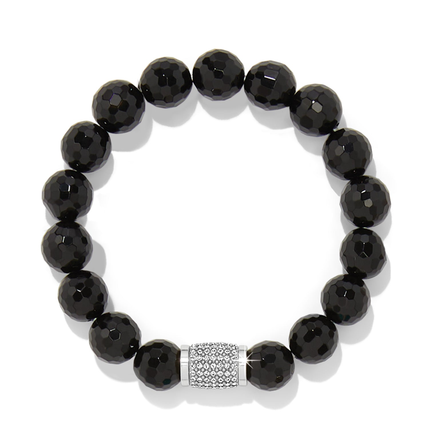 Brighton Meridian Solis Beaded Stretch Bracelet - Black - Juli's Wearable Art