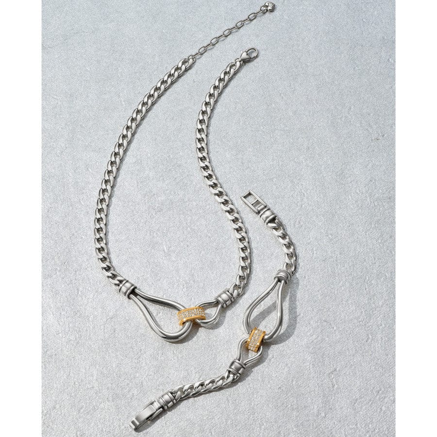 Brighton Meridian Suez Two - Tone Necklace – Silver & Gold - Juli's Wearable Art