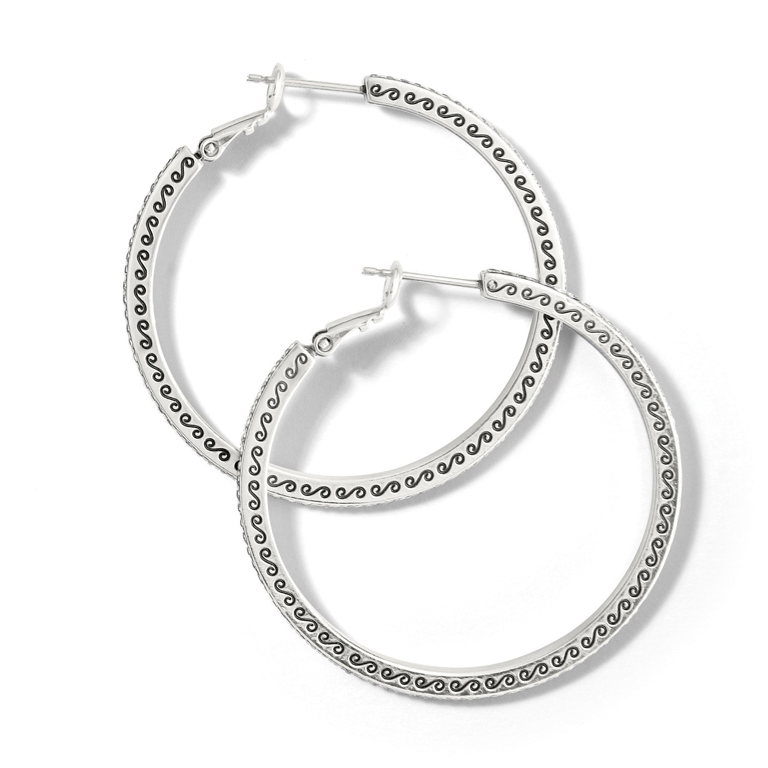 Brighton Meridian Thin Large Hoop Earrings - Juli's Wearable Art